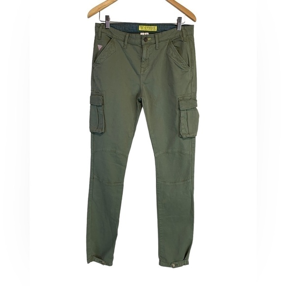 Guess Green Khaki Cargo Pants - Picture 1 of 11